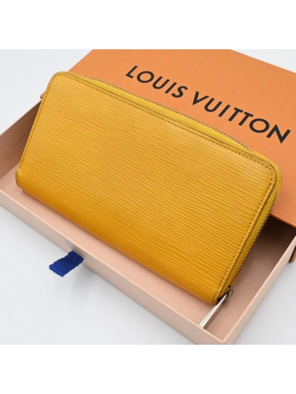 Louis Vuitton Epi Wallet Zippy Yellow Zip Around